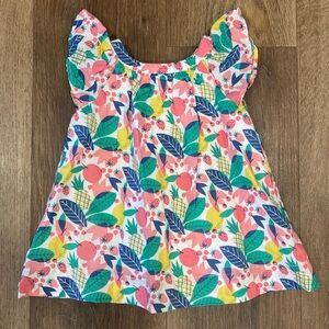 Baby Gap Multicolored Floral Flutter Spring Dress  Bright Colorful Easter 3-6m